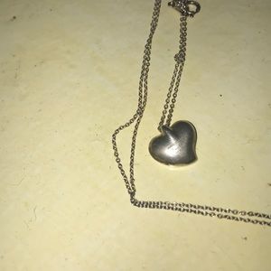 Tiffany & Co silver heart necklace